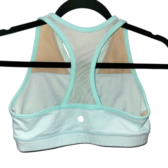 S/M Lululemon Not So Deep V Sports Bra Mint Green - Picture 5 of 6